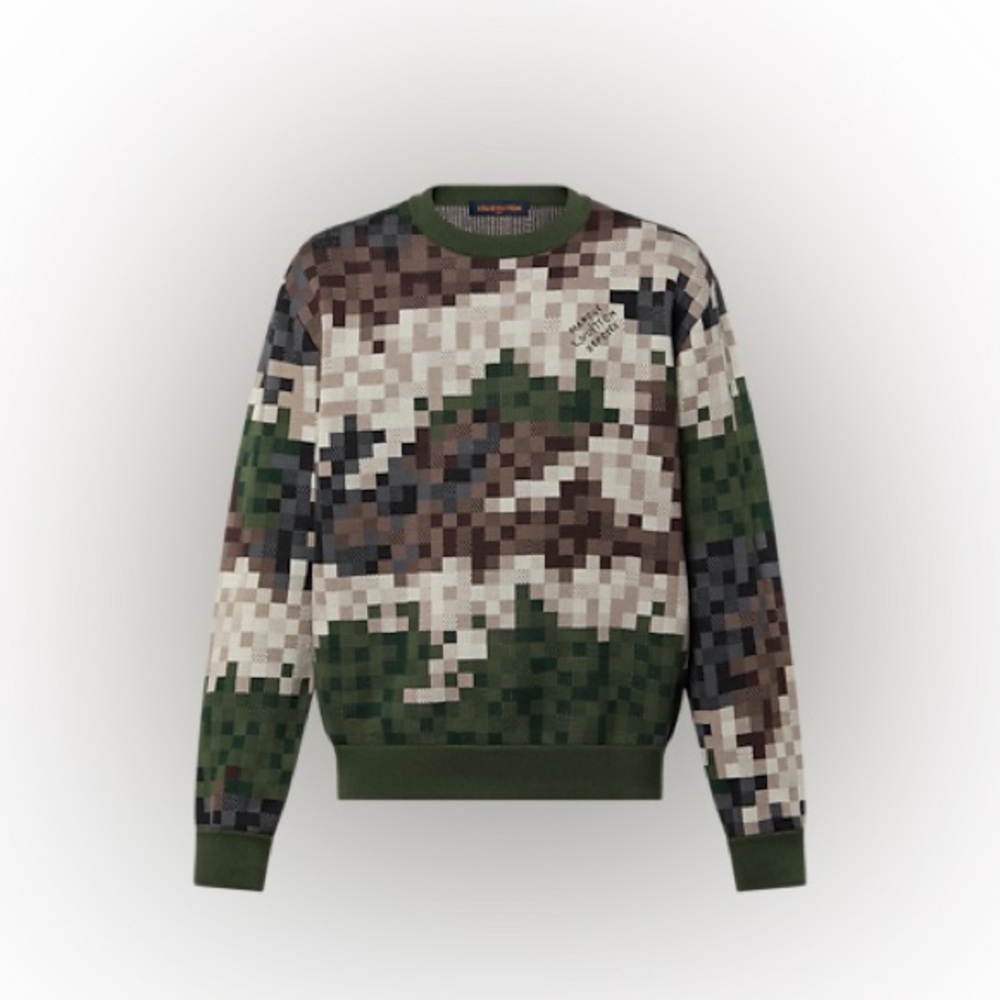 Louis Vuitton Men's Damier Cotton Jacquard Pullover 3L